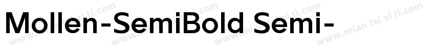 Mollen-SemiBold Semi字体转换